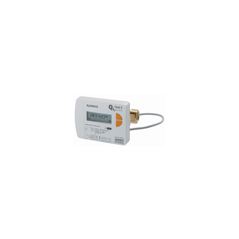 Q heat 5.5 R - Screw-type meters (QDS) Nominal flow 0.6 m³/h, temperature sensor 5.0 x 45 mm, 1.5 m sensor cable